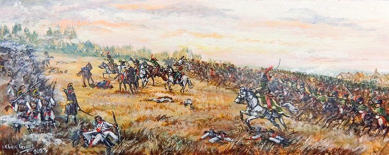 Charge by the French 7th Hussars 1809