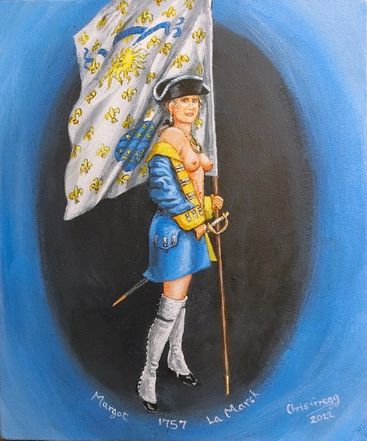Margot Ensignette of Regiment La Marck 1757