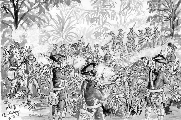 Jungle ambush, Martinique 1759